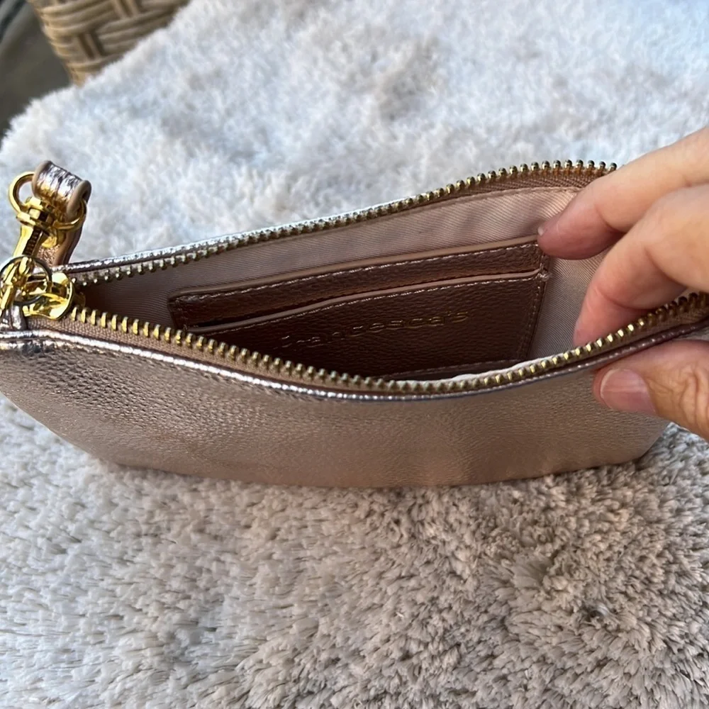 Francesca’s Rose Gold Clutch Wristlet